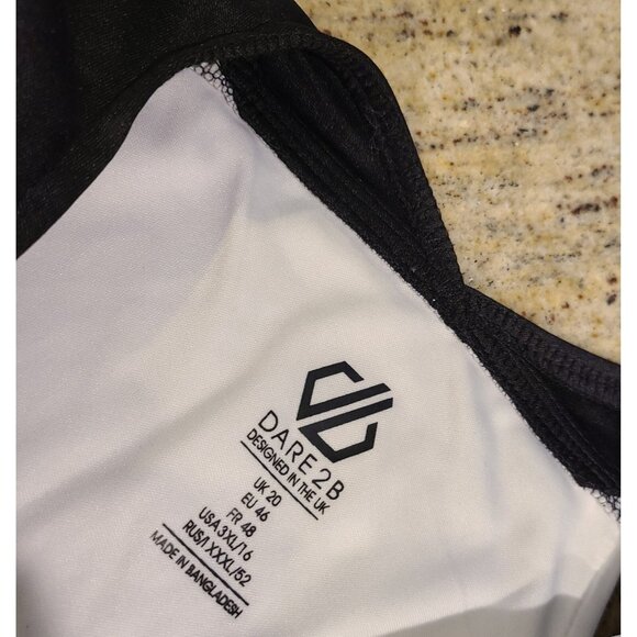 New! Women’s Dare 2B Size 16 Black & White Regale Vest Cycling Full Zip Vest - Picture 10 of 16